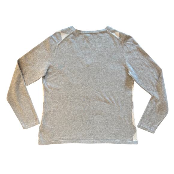 Tommy Hilfiger Sweater Gray White Argyle Diamond V-Neck Golf Preppy Womens XL - Picture 6 of 9